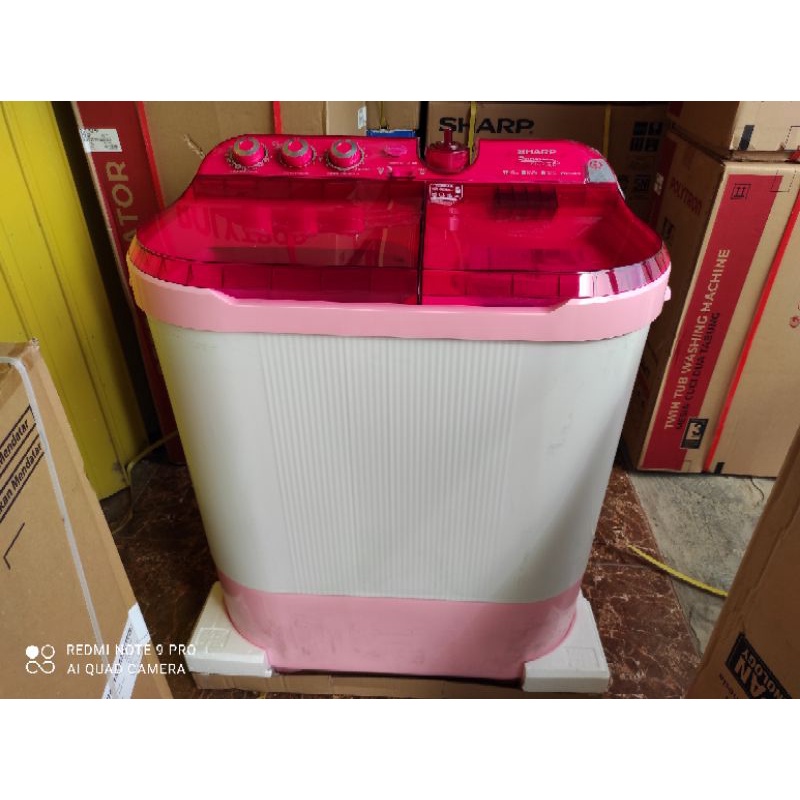 Mesin cuci Sharp 2 tabung 12 kg/ mesin cuci Sharp 1270 garansi resmi