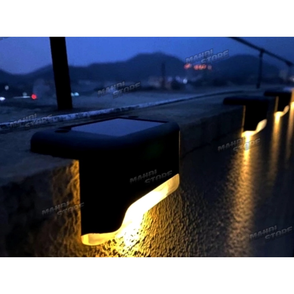 LAMPU HIAS TAMAN TANGGA DINDING TEMBOK PAGAR JALAN PANEL TENAGA SURYA SOLAR CELL WATERPROOF