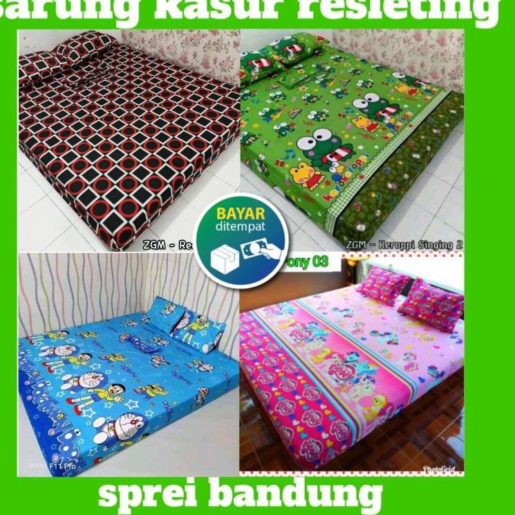 Baru Meriah Urung kasur busa resleting sprei sleting karakter ter murah no 1 sampai no 4