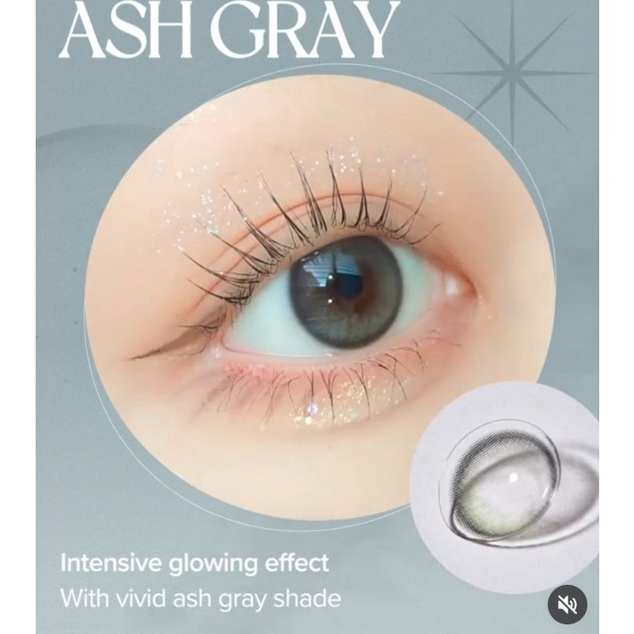 SOFTLENS PRINCESS GLOWY ASH GRAY NORMAL MINUS MADE IN KOREA