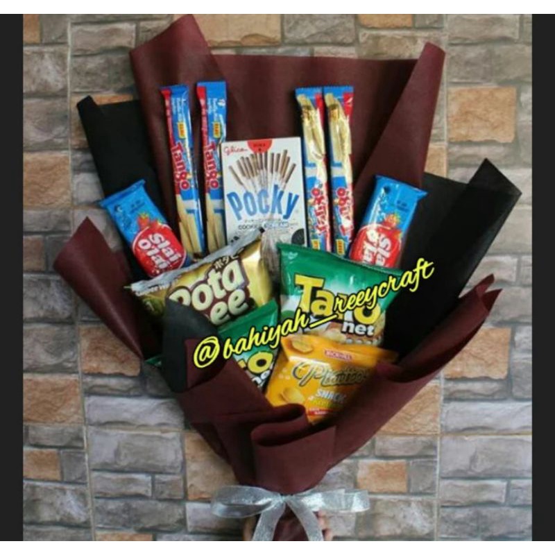 bouquet snack / buket snack murah / bouquet snack murah / bouquet snack wisuda