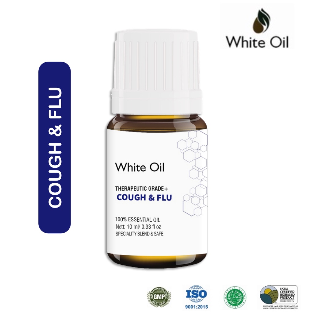 Cough &amp; Flu Essential Oil Aromaterapi By White Essential