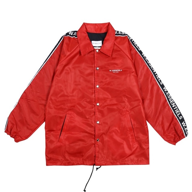 W Essentiels New York Delibes Windbreaker Red - 100% ORIGINAL RESMI