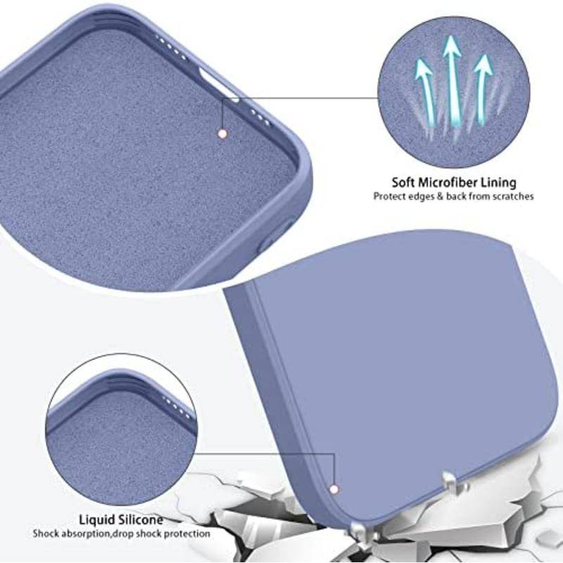 IPHONE Untuk iPhone14 13 12 11 Pro Max Plus Case Slim Silikon Cair Full Tertutup Soft Gel Karet Cover Untuk iPhone14 iPhone13