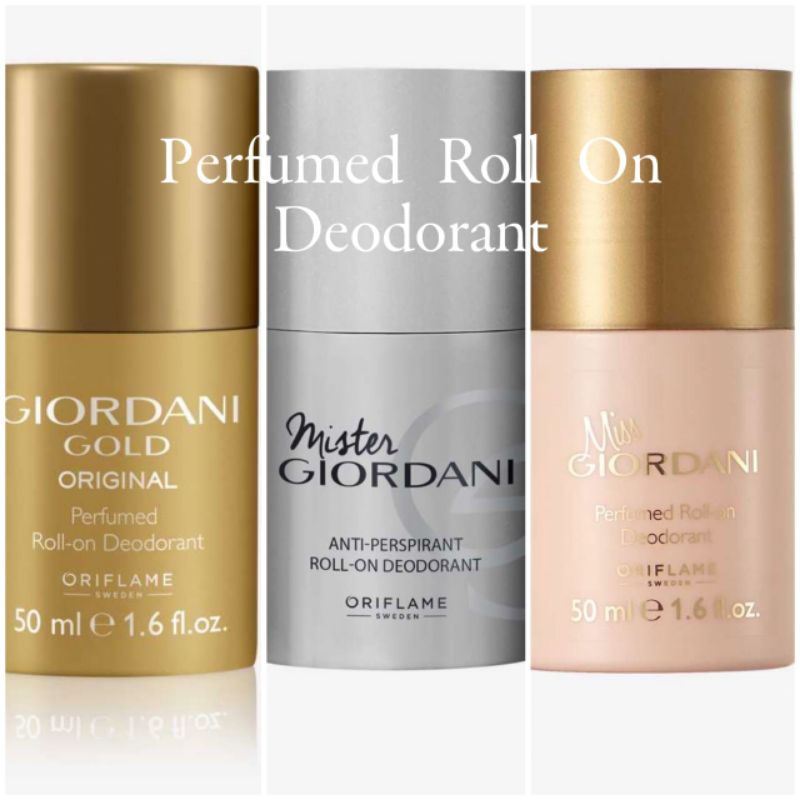 Miss Giordani Deodorant Roll On/ Giordani Gold Original /Mister Giordani Deodorant Roll On