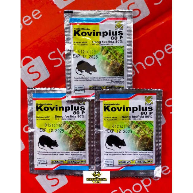 Rodentisida Kovinplus 80p 15gr