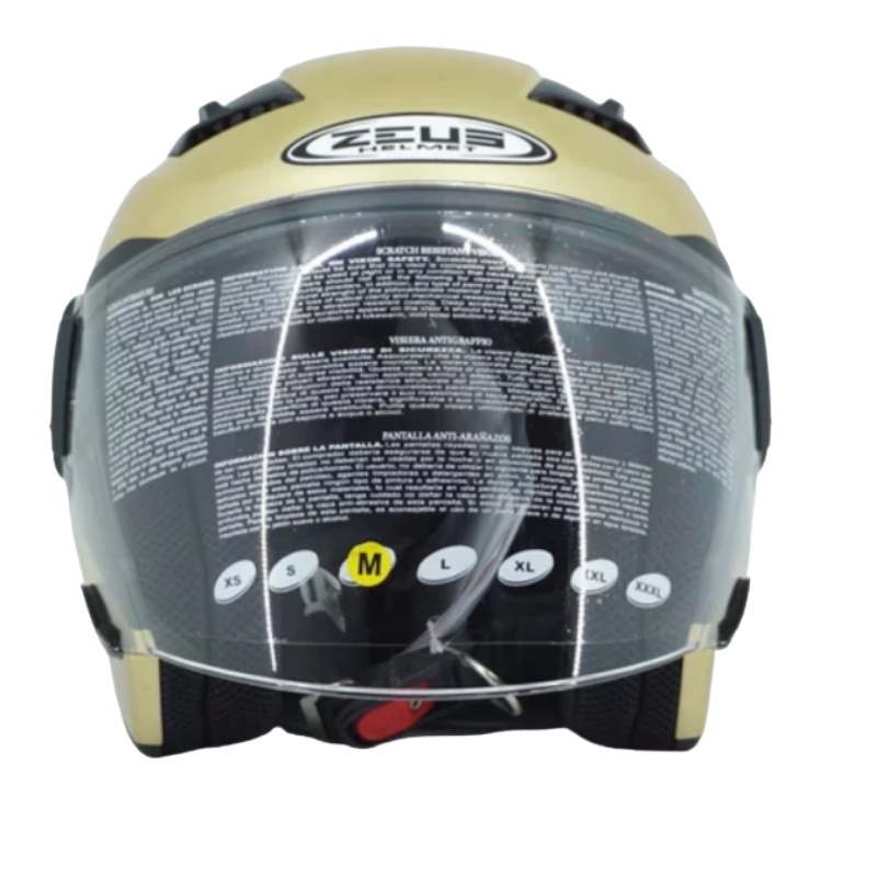 Helm Zeus ZS611 Solid Golden Yellow Glossy | Zeus ZS 611 Double Visor