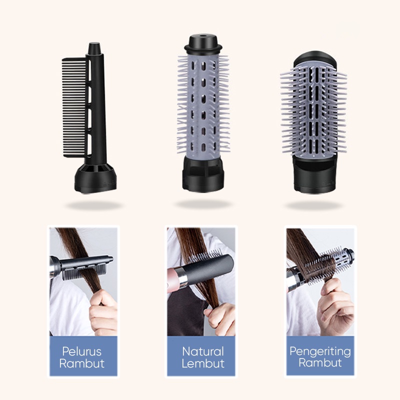 Hair Dryer Sisir Blow Dryer Alat Pengering Rambut Profesional 3 IN 1