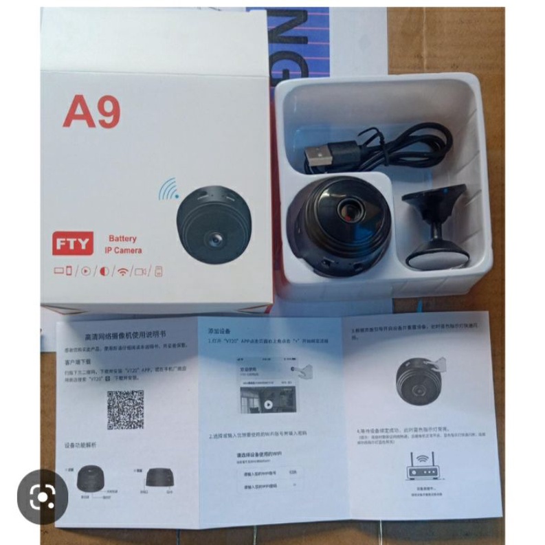 Kamera CCTV A9 mini ASLI Sesuai Gambar !!!