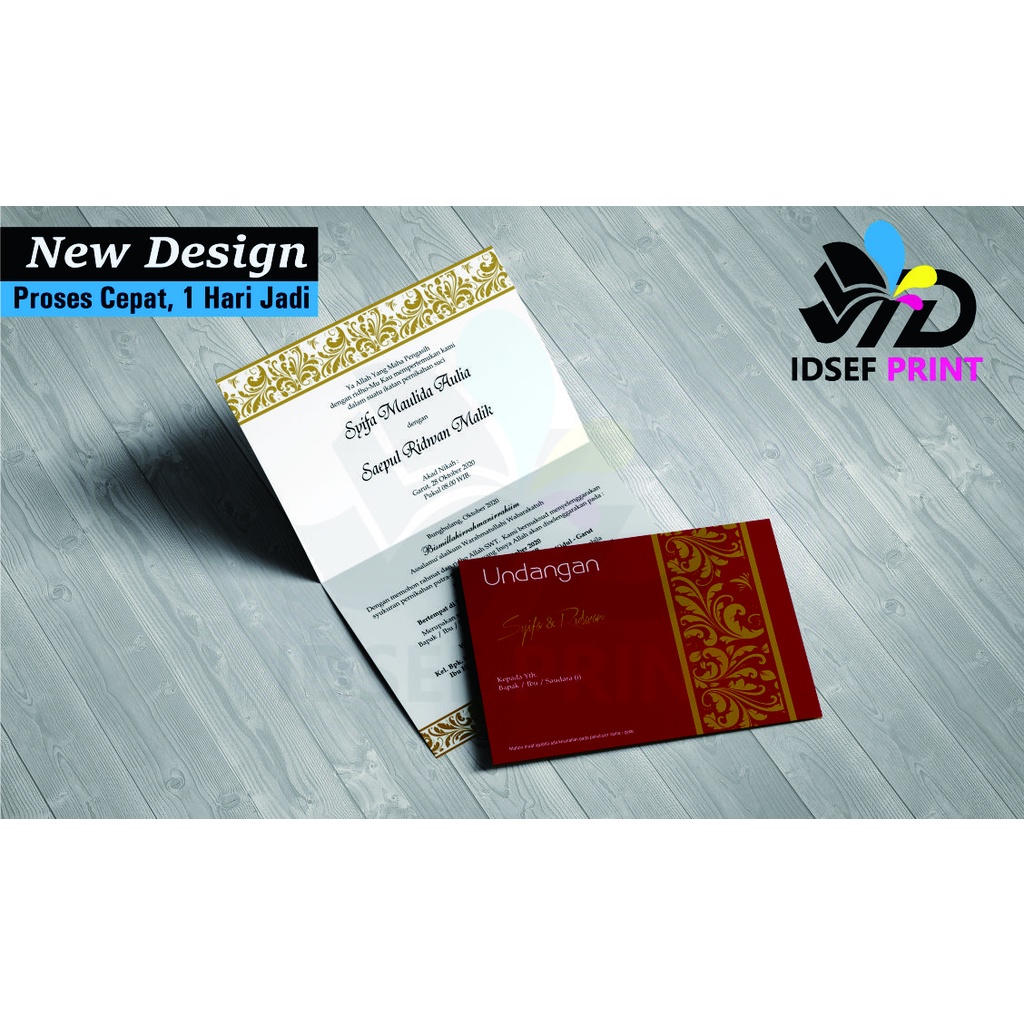 Undangan Pernikahan atau Nikah Terbaru 2022 Murah Meriah, Desain Elegan, Mewah dan sangat Cantik Kod