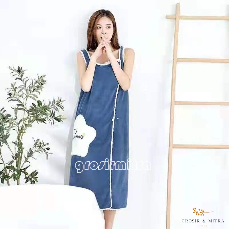 Handuk Baju  Handuk Kimono Dewasa Unisex Perlengkapan Kamar Mandi Kimono Hotel Berkualitas Menyerap Microfiber Lembut  Multifungsi Wearable Towel Baju