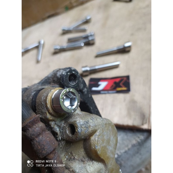 baut L stainles THE tahanan kaliper yamaha jupiter vega r lama fizr jupiter z dobel piston