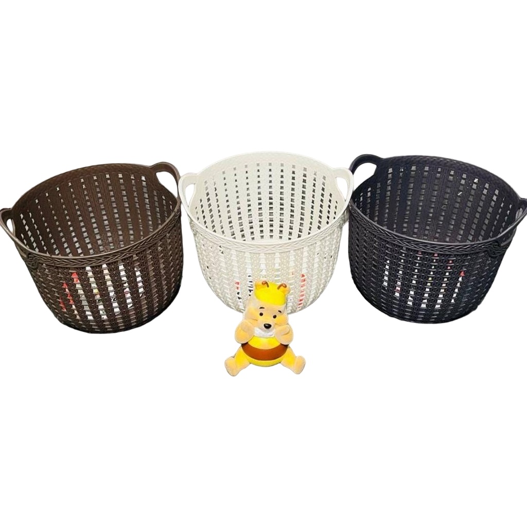 [DEASTORE] KERANJANG SERBAGUNA TOPAS POLOS / WADAH SOUVENIR PLASTIK MULTIFUNGSI / TEMPAT PENYIMPANAN ORGANIZER ROTAN MINI / STORAGE BASKET