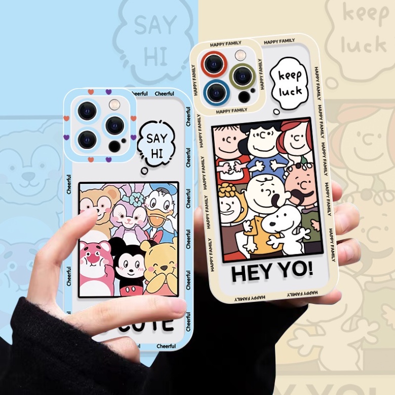 [SOFTCASE] Happy Family Cheerful Case Transparan xiaomi redmi 2s 3s pro 4a 4x 5a 5 5+ 6 6a 7a 8 8a pro 9 9a 9c 9t 10 10a 10c 10t note 5 6 7 8 pro 9 note 11