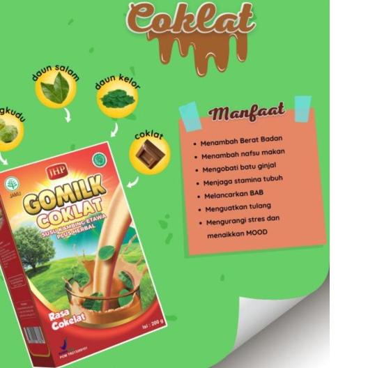 

66E♔ GOMILK PAKET 10 BOX / GOMILK SUSU KAMBING ETAWA 200GRAM X 10 Paling Baru