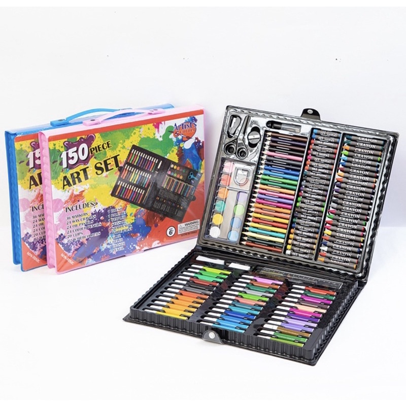 

mg ( KKM ) Crayon Art Set 150 Pcs / Crayon Art Set / Cat Air Watercolor / Peralatan Gambar Lukis /