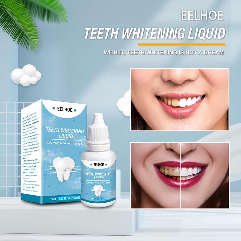 Pemutih Gigi Kuning Whitening teeth Bleaching tooth cairan pembersih gigi berbehel &amp; tidak - Alat bahan Penghilang Pembersih plak karang gigi ampuh