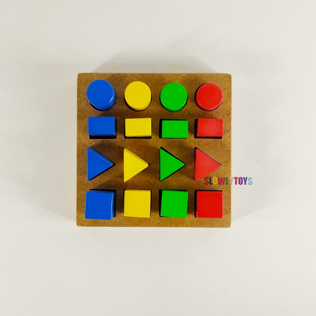 Pasak Geometri Bertingkat/Mainan Edukasi anak/APE