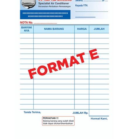 

[KODE SLLZQ] CETAK NOTA BON FAKTUR INVOICE BISA SATUAN 2 ply Rangkap (bisa semua ukuran)