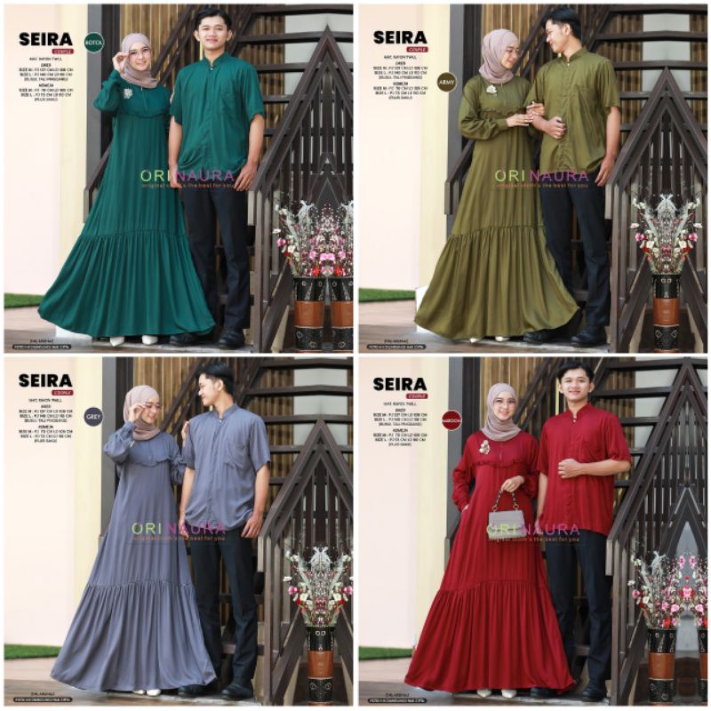 SET COUPLE DRES + KEMEJA BY ORI NAURA | Seira Couple