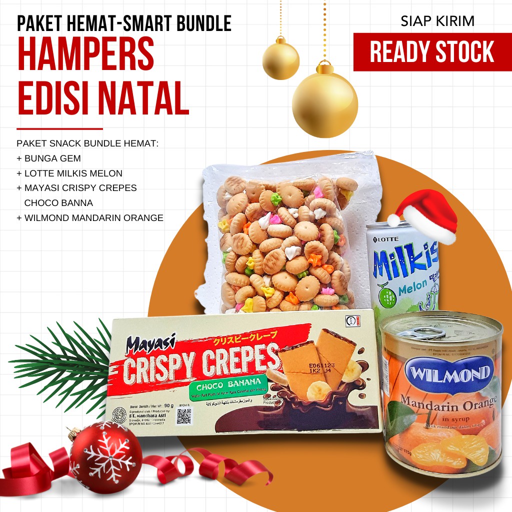 

HAMPERS NATAL - Snacks + Buah Kaleng + Soft Drink
