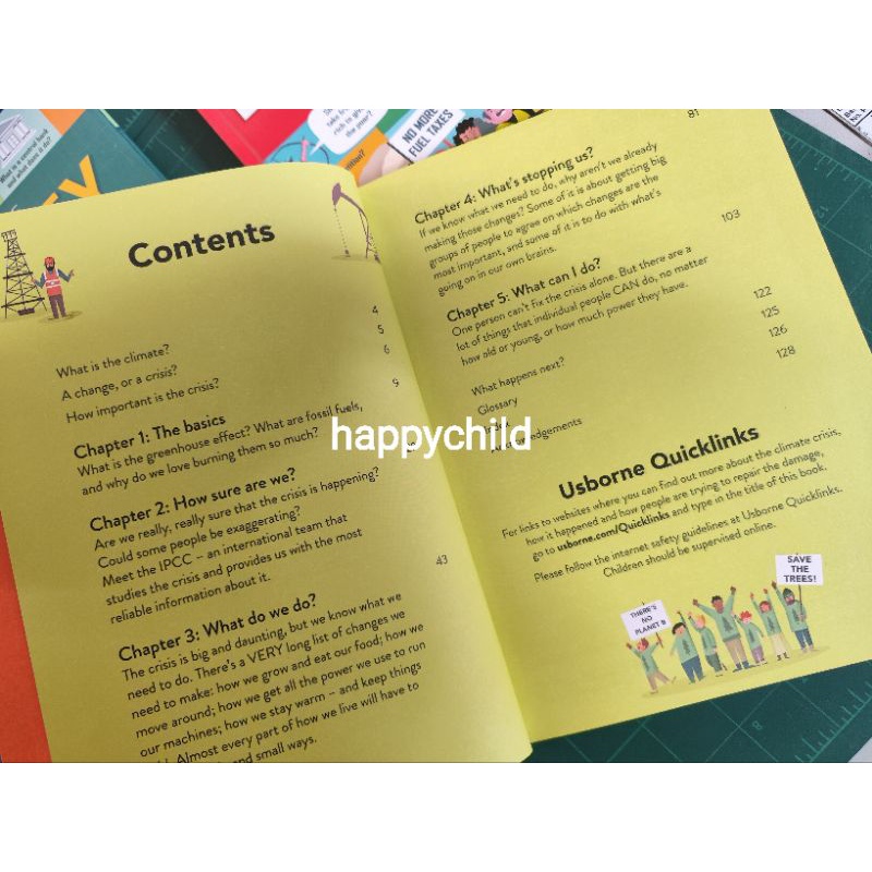 original Usborne Climate change hard cover buku impor happychild