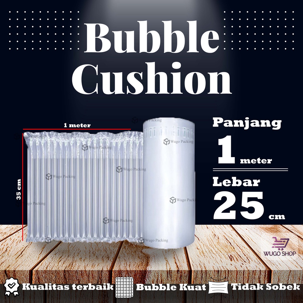 

25 cm Bubble Wrap Inflatable Roll Air Bag Cushion Packing (meteran)