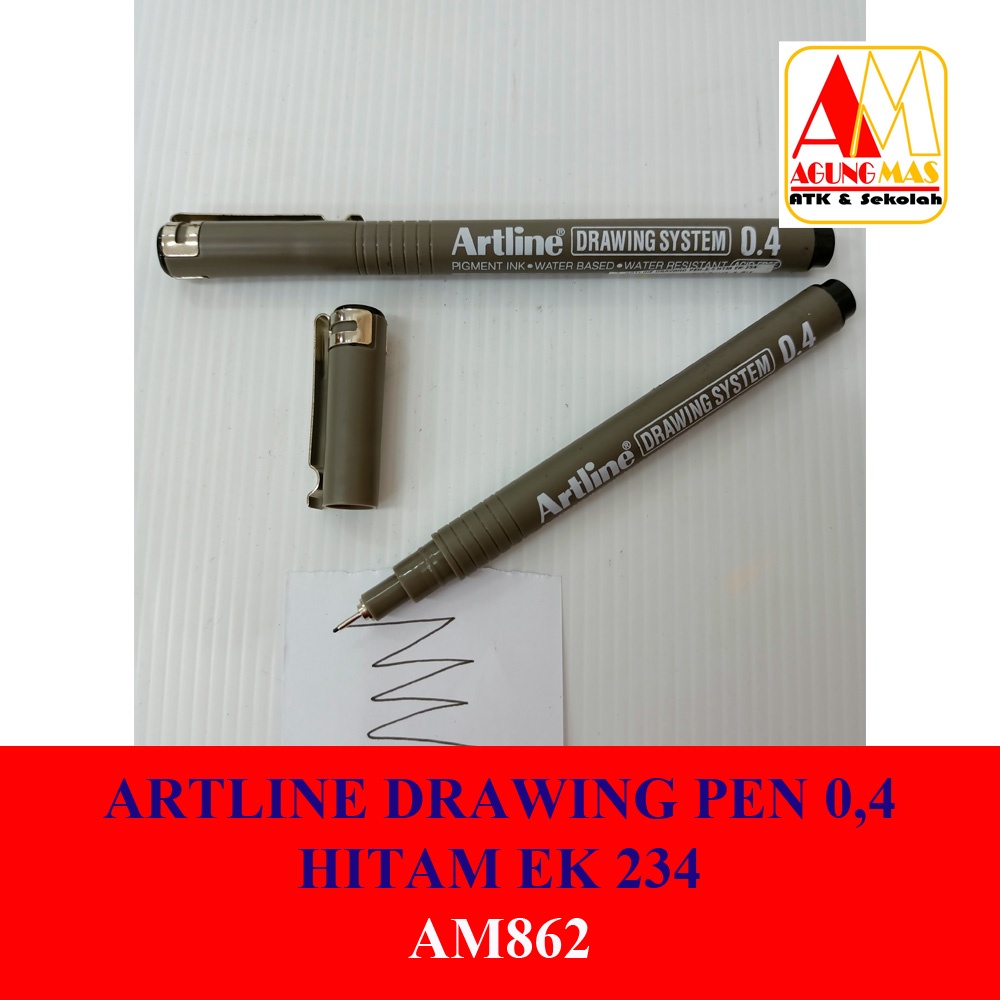 

ARTLINE DRAWING PEN 0,4 HITAM EK 234