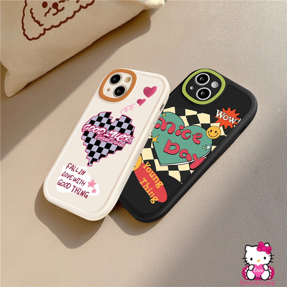 REDMI Case Imut Redmi10 9T 10A 9A 10C 9 9C NFC Note 9 8 10 10S 11 9Pro 9s 8Pro 10 Pro Max Plus Mi12 11 Lite 11T Pro PO CO M3 X3 NFC Papan Catur Smile Love Hati Soft Sarung Tpu