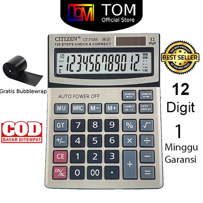 

KALKULATOR CT-712M 12 DIGIT - CALCULATOR CHECK DUAL 2 POWER TERLARISS...,,,,,