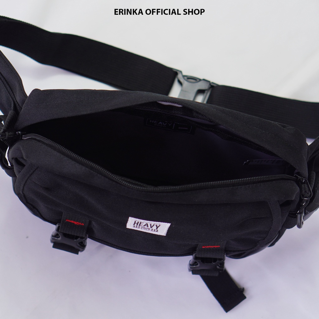 Waist Bag Flashpack - Heavy- Black - Tas Pinggang