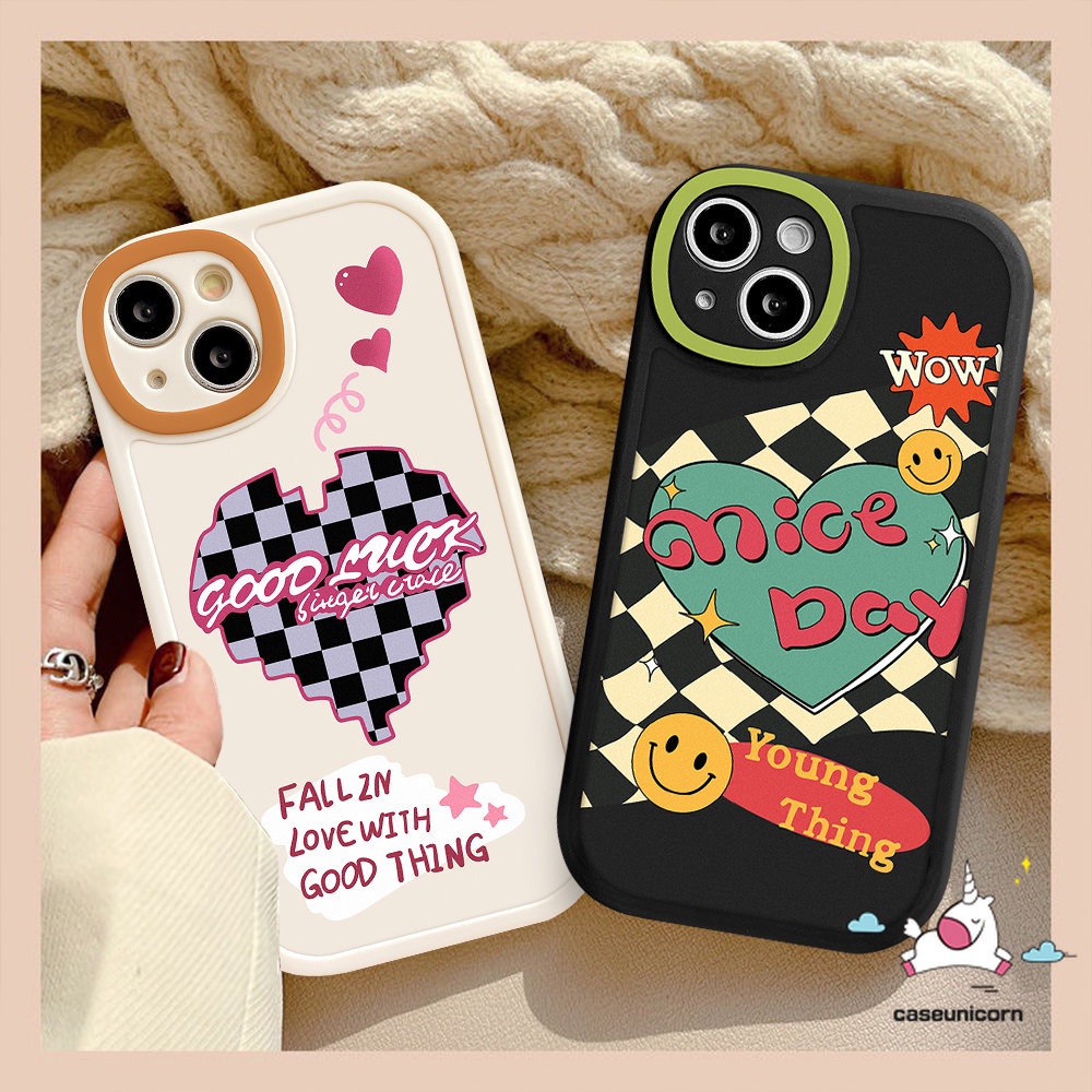 Case Mi12 11 Lite 11T Pro Redmi 12C A1 9 10 9T 10A 9A 10C 9C NFC K40s Note8 9 10 11 Pro Plus 10s 11s 10Pro 9s POCO M3 F4 X3 NFC Couple Papan Catur Smile Love Hati Sarung Soft Cover