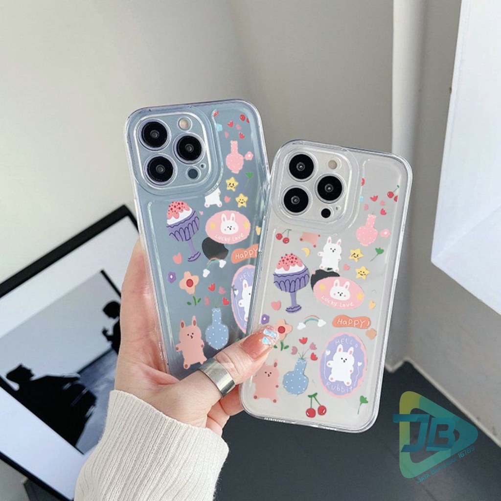 CUSTOM CASE SOFTCASE SILIKON CLEAR BENING RABBIT CUSTOM CASE OPPO REALME VIVO XIAOMI SAMSUNG INFINIX IPHONE FOR ALL TYPE JB6261