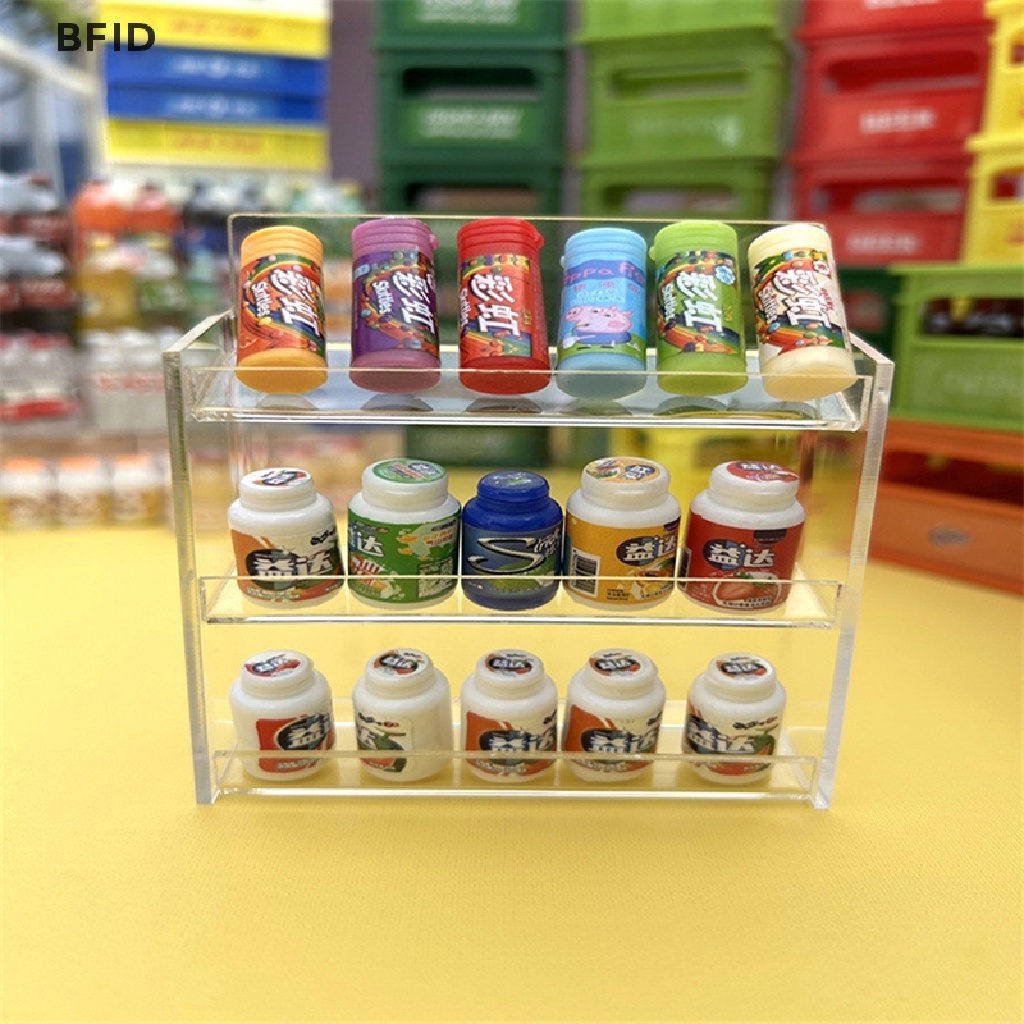 [BFID] 1:12rumah Boneka Miniatur Multi-layer Rak Shelves Rak Penyimpanan Model Rumah Dekorasi [ID]