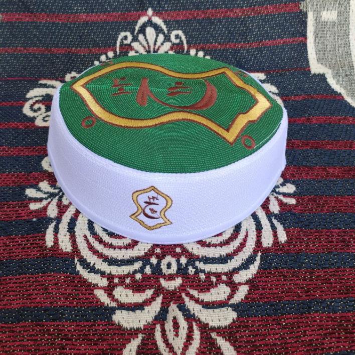 songkok peci kopiah TEROMPAH Nabi Muhammad Saw HITAM PUTIH Peci Assagofah Terompa peci malaysia tero