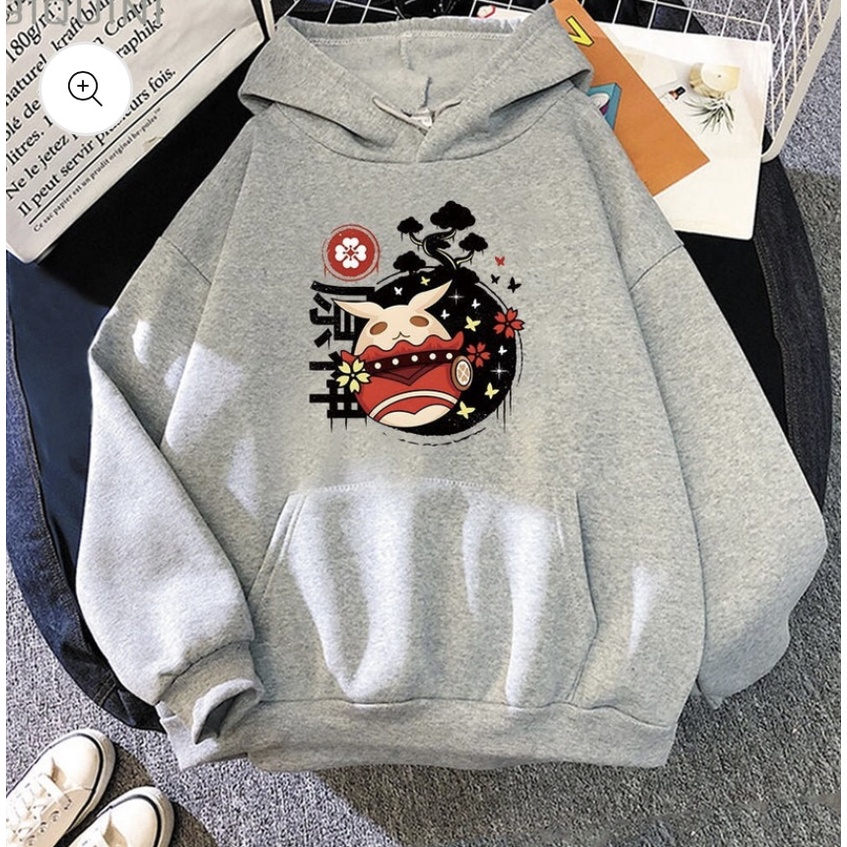 Klee anime Jumper Hoodie II  Sweater Hoodie Trendy II Sweter Oblong Topi Sz M - XL ( Pria &amp; Wanita / Anak &amp; Dewasa )