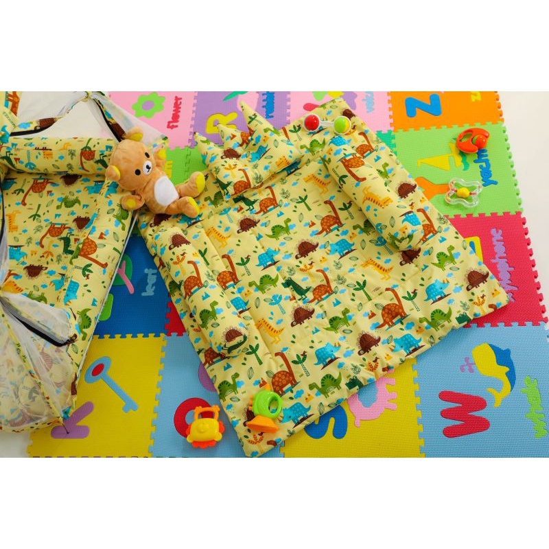 Kasur Bayi Kelambu Tenda Plus Badcover / Kasur Bayi Murah / Kasur Bayi Kelambu Set / Kelambu Bayi (BISA COD)