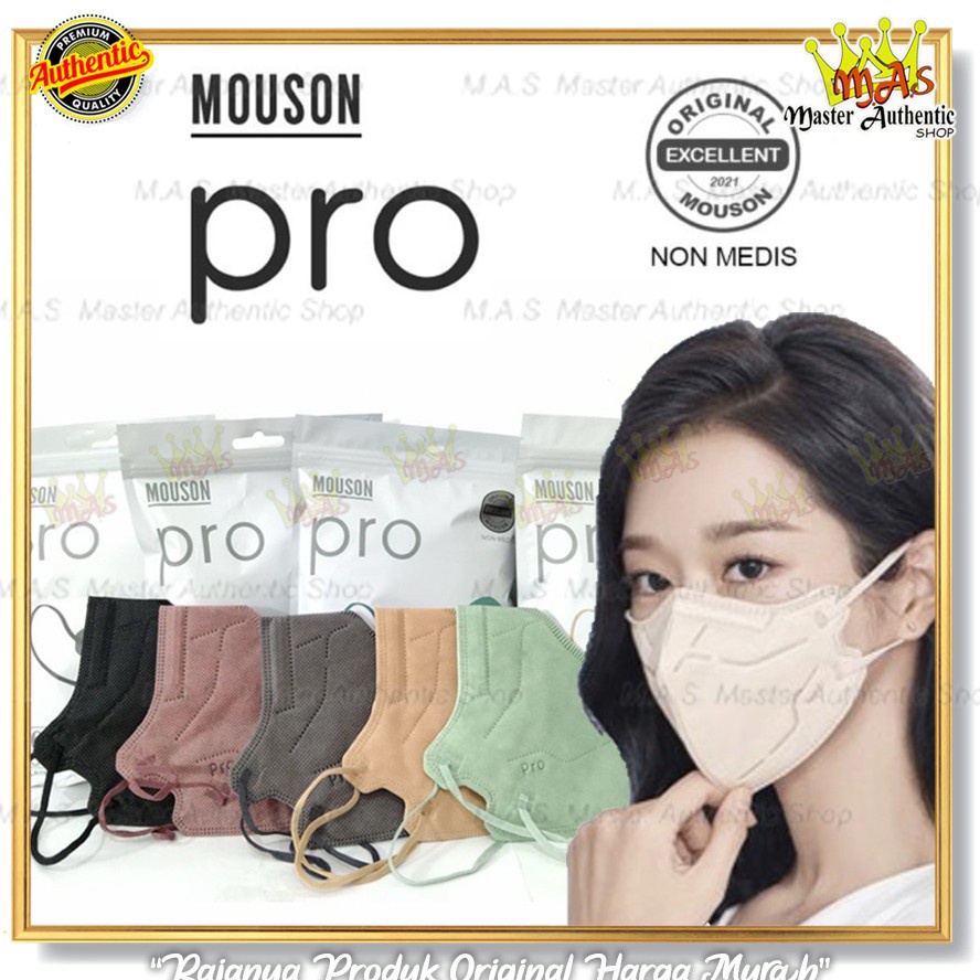 MOUSON PRO Masker 5 Ply isi 10 Pcs KN 95 Disposable Face Mask
