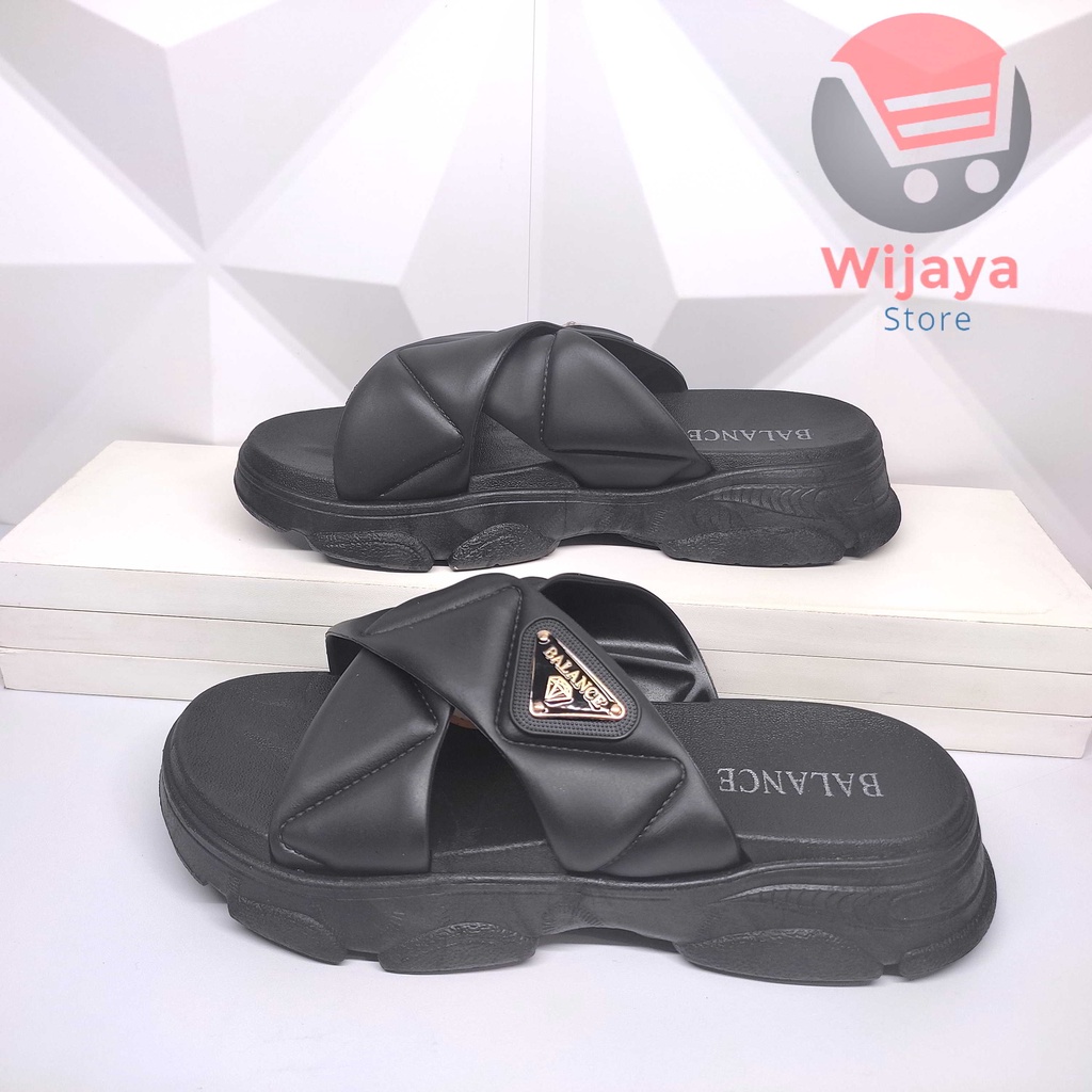 Sandal BALANCE 2201 Slop Wanita Sendal Jelly Slide Silang Selop Cewek Perempuan