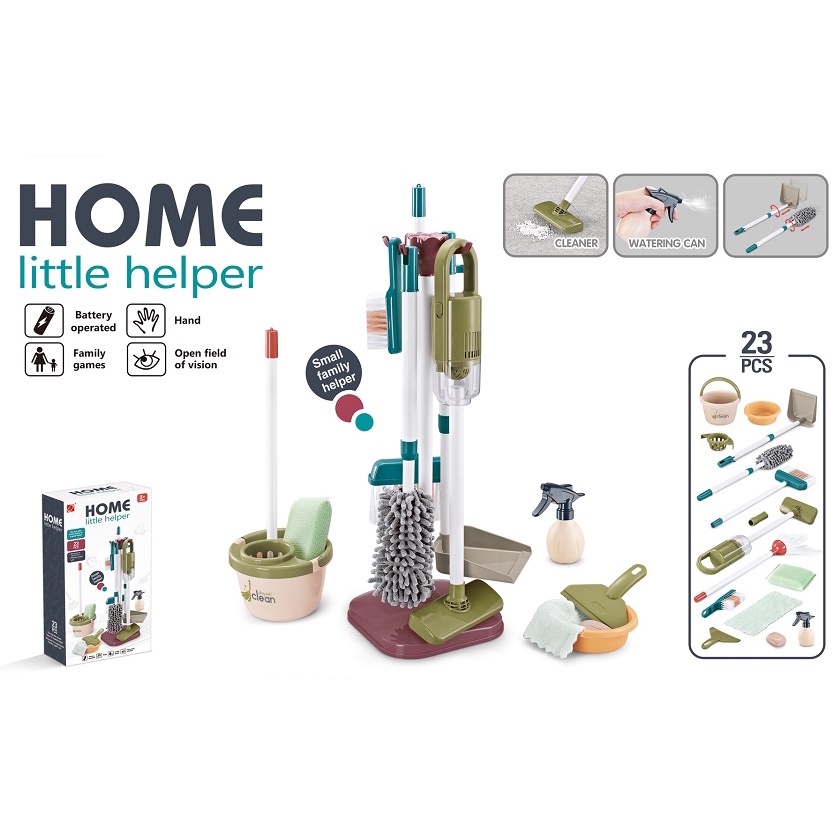 Mainan Anak Peran Rumah Tangga Kebersihan Little Helper Cleaning Set