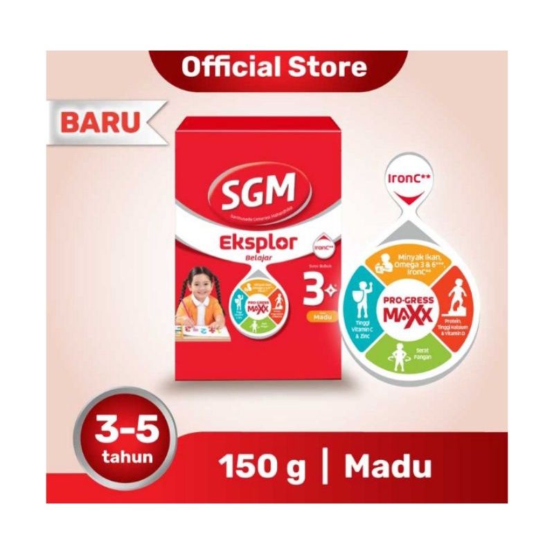 

SGM EKSPLOR 3+ MADU 150GRAM