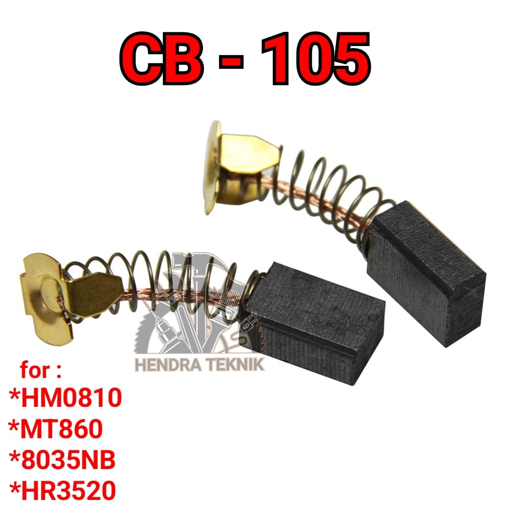 CARBON BRUSH CB-105 SIKAT KARBON HM0810 MT860 8035NB HR3520 MESIN BOR BOBOK COAL BOSTEL ARANG BUSTER