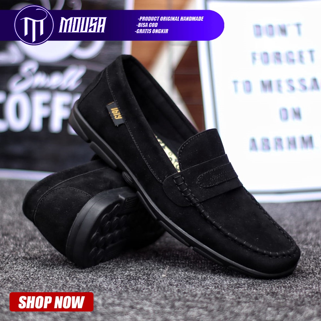 Sepatu Slip On Pria Casual Kerja Mousa Sayori