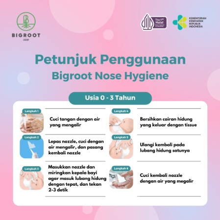 Bigroot Nasal Hygiene Nose Semport Hidung Bayi Anak Balita Dewasa mirip Sterimar Saline Water