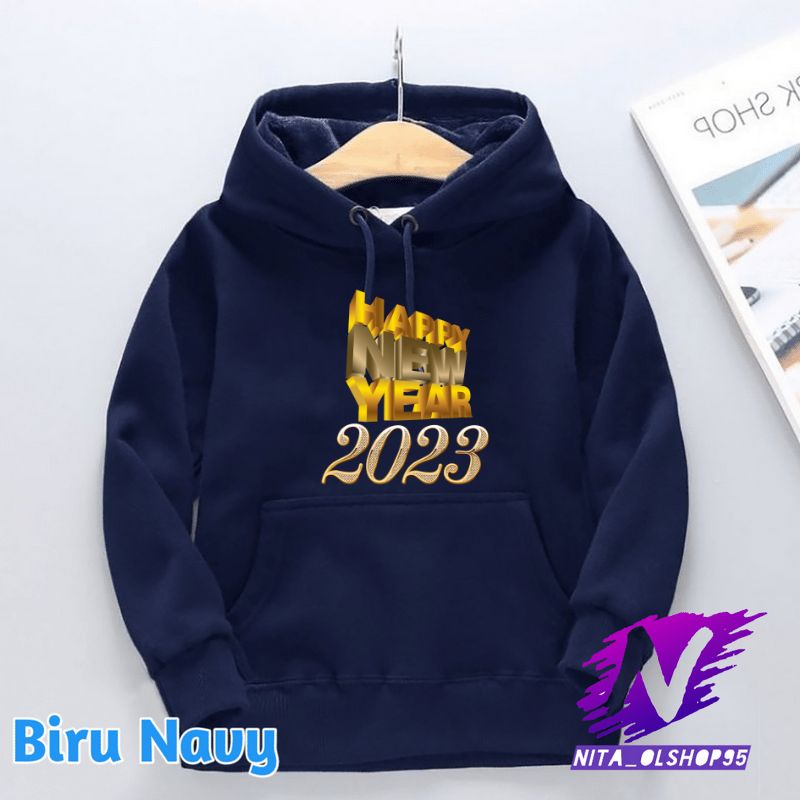 hoodie anak happy new year 2023