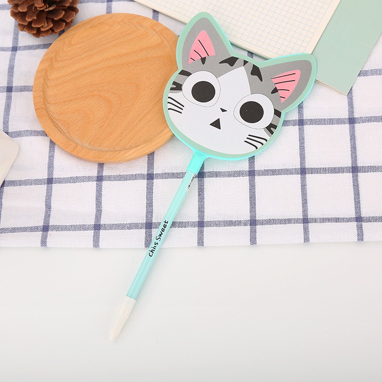 4pcs Pena Pen Pulpen Kipas Motif Kucing GM-ST0087