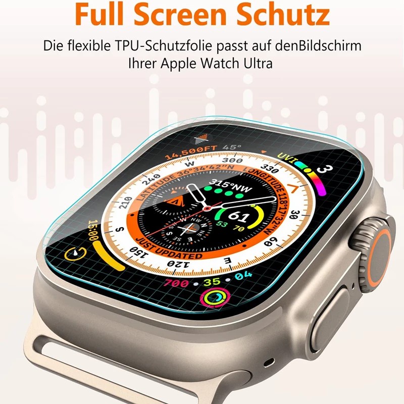 Ultra Watch Anti Gores Soft Hydrogel Screen Protector Film For Ultra iWatch 49MM Not Glass for iWatch Ultra 8