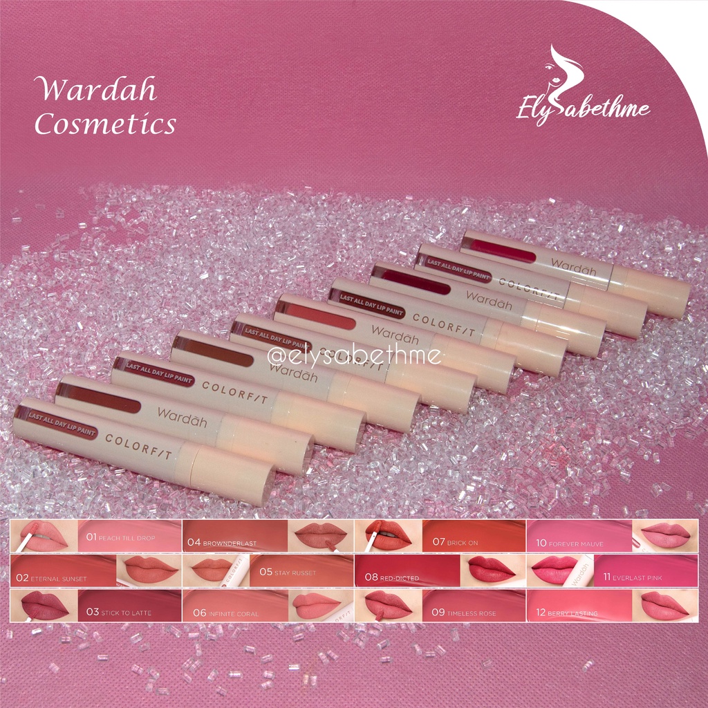 ✿ELYSABETHME✿ Wardah Colorfit All Day Lip Paint lipstick mattee cair lips lipstick cair halal