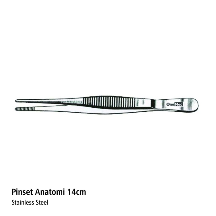 Pinset Anatomi 14cm Stainless Steel Onemed OJB