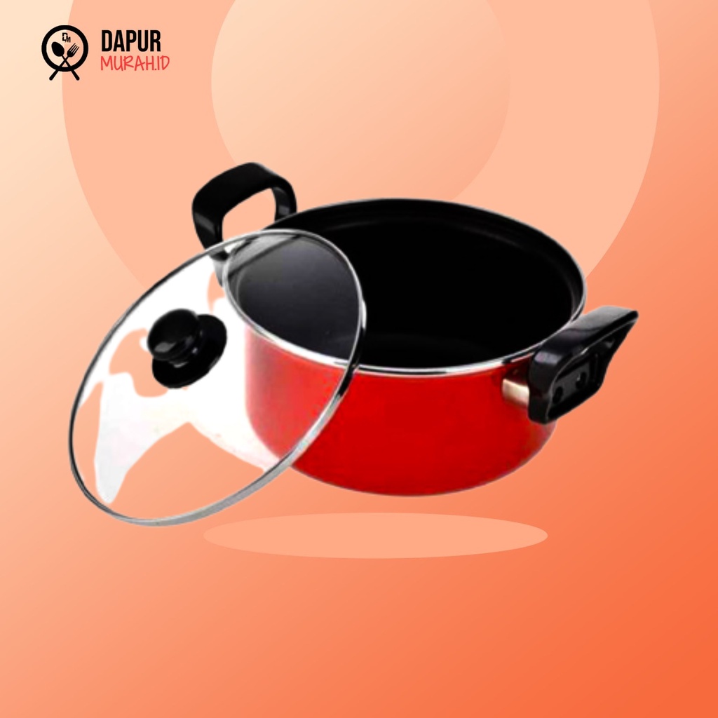 Panci Maspion Tutup Kaca Dutch Oven 18 cm / Panci Maspion Anti Lengket